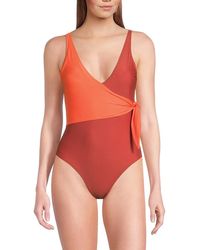 Tanya Taylor - Kelly Wrap One Piece Swimsuit - Lyst
