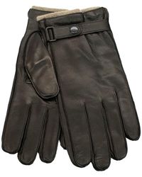 Portolano - Leather Snap Strap Gloves - Lyst