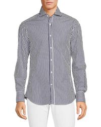 Brunello Cucinelli - Slim Fit Striped Shirt - Lyst