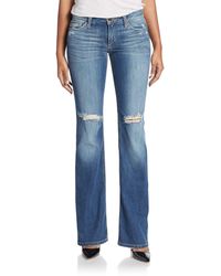 Joe's Jeans Vixen Distressed Bootcut Jeans - Blue