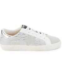Vintage Havana - Edge Croc Embossed Leather Sneakers - Lyst