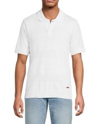 Buffalo David Bitton - Worden Quarter-Button Polo Shirt - Lyst