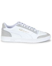 puma ralph sampson suede gum sole trainers in tan