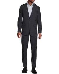 DKNY - Windowpane One-Button Slim-Fit Suit - Lyst