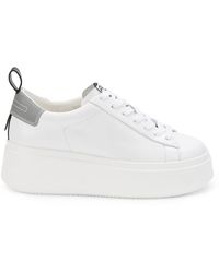 Ash As-move Leather Platform Sneakers - White