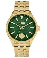 Versus - Colonne 45mm Two Tone Stainless Steel Chronograph Bracelet Watch - Lyst