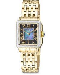 Gv2 - Padova 30Mm Ip Goldtone Stainless Steel & Diamond Bracelet Watch - Lyst