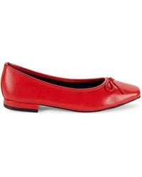 Saks Fifth Avenue - Sabine Leather Ballet Flats - Lyst