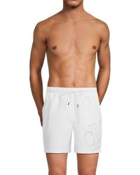 Calvin Klein - Logo Swim Shorts - Lyst