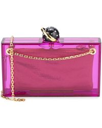 Lyst - Charlotte olympia Cocktail Hour Clutch in Black