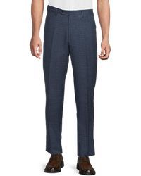 Zanella - Pattern Pleated Front Wool Dress Pants - Lyst