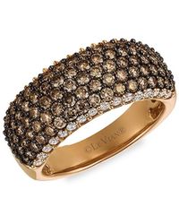 Le Vian 14k Strawberry Gold®, Chocolate Diamond® And Vanilla Diamond® Ring - Brown
