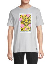 Wesc Smiley Graphic T-shirt - Grey