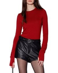Walter Baker - Caroline Ruched-Sleeve Slim-Fit Top - Lyst