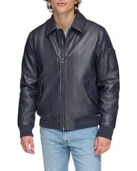 Tommy Hilfiger - Faux Leather Bomber - Lyst