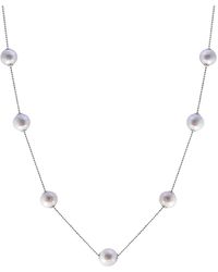 Effy 925 Sterling Silver & 11-12mm White Round Freshwater Pearl Necklace - Metallic