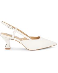 Saks Fifth Avenue - 63Mm Leather Slingback Pumps - Lyst