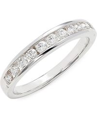 Saks Fifth Avenue 14k White Gold & Diamond Ring - Multicolour