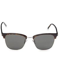 Saint Laurent 55mm Clubmaster Sunglasses - Brown