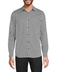 Karl Lagerfeld - Pattern Button Down Shirt - Lyst