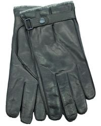 Portolano - Leather Snap Strap Gloves - Lyst