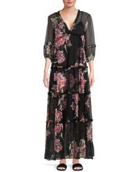 Johnny Was - Lizzy Ruffle Maxi Dress - Lyst