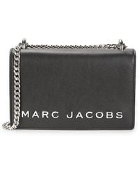 Marc Jacobs - Mini Double Take Leather Logo Crossbody Bag - Lyst