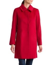 Sofiacashmere - Wool Blend Car Coat - Lyst