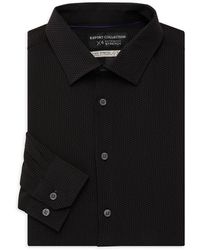 Report Collection - Tonal Print 4 Way Performance Slim Fit Shirt - Lyst