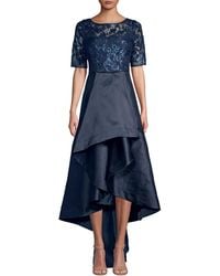 Adrianna Papell Sequin Lace Dress - Blue