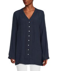 Nanette Lepore - Lace Trim Tunic Shirt - Lyst