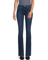 PAIGE - Manhattan Mid Rise Bootcut Jeans - Lyst