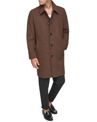 Andrew Marc - Rennell Relaxed Fit Wool Blend Coat - Lyst