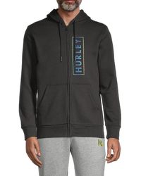 Hurley Mens Exist Collection Space Dyed Hoodie T-Shirt