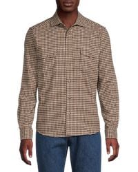 Reiss - Plaid Cotton Pocket Shirt - Lyst