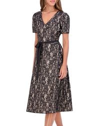 Kensie - Lace A-Line Midi-Dress - Lyst