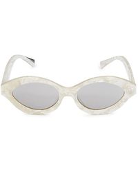 Alain Mikli 55mm Cat Eye Sunglasses - Metallic