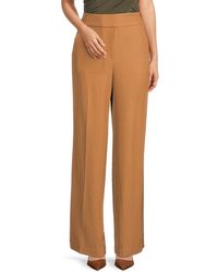 Calvin Klein - Solid Flat Front Pants - Lyst