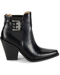 Charles David - Synthetic Pointed-Toe Riding Ankle Boots - Lyst