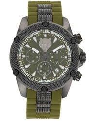 Philipp Plein - Hurricane Ip Stainless Steel Case, Silicone Strap Chronograph Watch/44Mm - Lyst