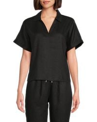 Saks Fifth Avenue - 100% Linen Relaxed Fit Boxy Top - Lyst