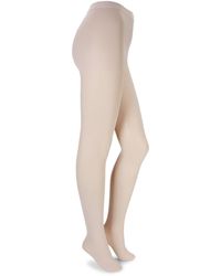 Hue Control Top Sheer Tights - Black