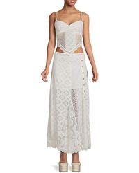Free People - Cynthia 2-piece Lace Top & Skirt Set - Lyst
