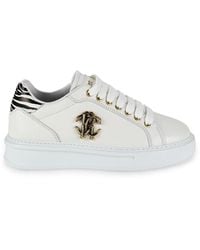 Roberto Cavalli - Low Top Leather Sneakers - Lyst