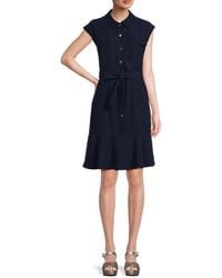 Calvin Klein - Belted Shirtdress - Lyst