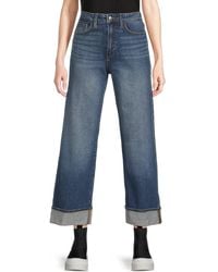 Joe's Jeans - Wide-Leg Cuffed Jeans - Lyst