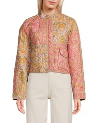 Bagatelle - Print Quilted Jacket - Lyst