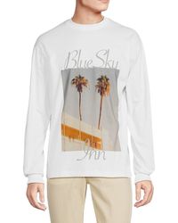 BLUE SKY INN - Sky Inn 'Palm Tree Graphic Long Sleeve Tee - Lyst