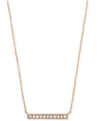 Kendra Scott 14k Cubic Zirconia & Rose Gold-plated Pendant Necklace - Metallic