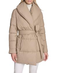 Andrew Marc - Adela Pillow Collar Wrap Coat - Lyst